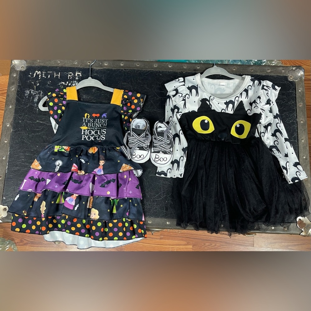 Halloween dresses and shoes